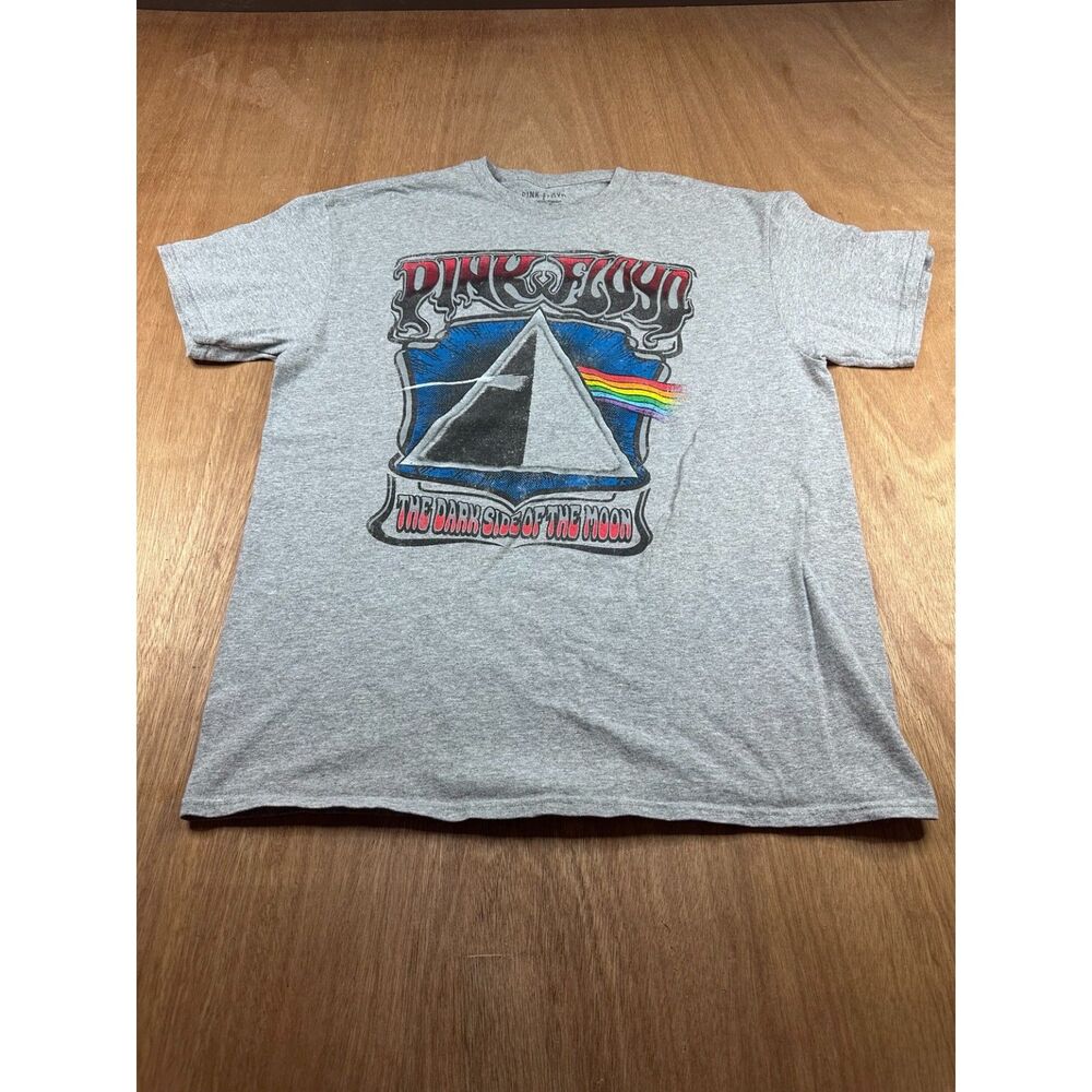 Pink Floyd Dark Side of the Moon T Shirt Gray Graphic Tee L